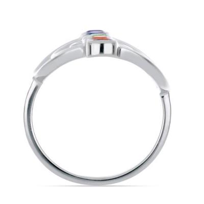 BUY NATURAL CHAKRA STONES STYLISH RING IN 925 SILVER 